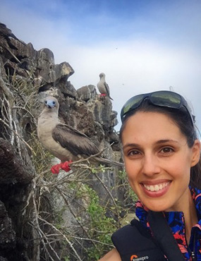 Dr Vanessa potrait image with a bird