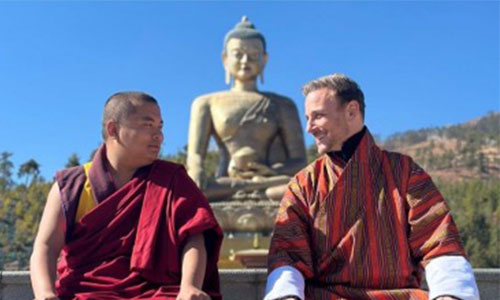 Greg Ohan with a Monk