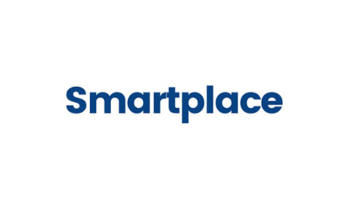 The logo for Smartplace, Smartplace written in a sans serif font in mid blue.