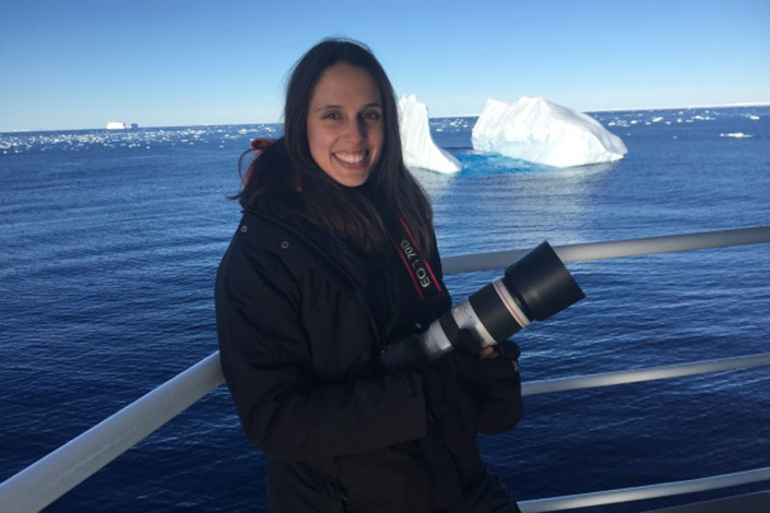 Dr Vanessa in Antarctica