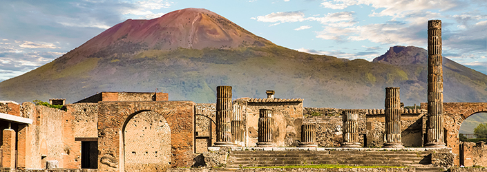 Forum of Pompeii and Vesuvius