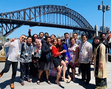 Linguistics graduates celebrate at the Australia Awards Celebration