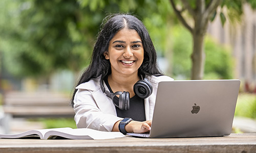 Students on campus