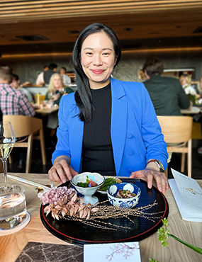 Janice Fung at a restaruant