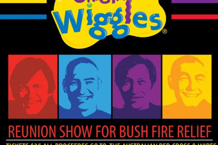 The Wiggles bushfire concert poster