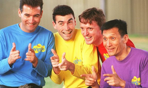 Group photo of the wiggles when they were younger